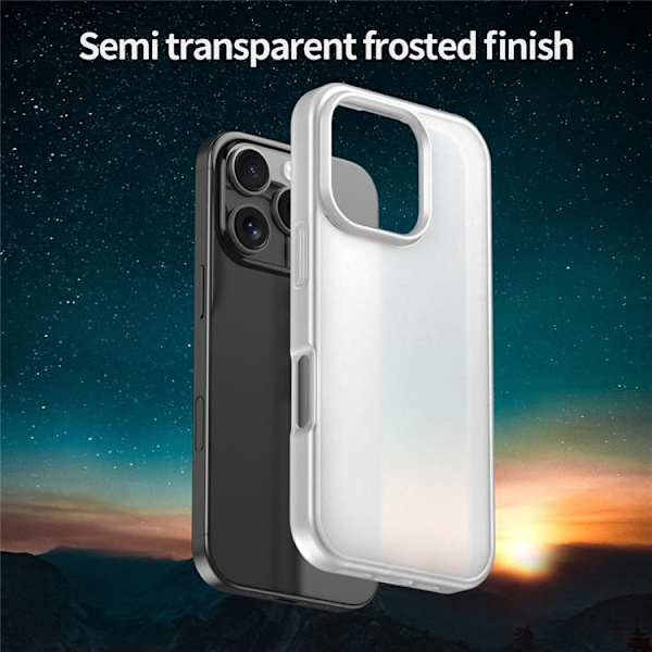 Mobilskal till iPhone 16 Pro Max Skin Touch Matte - Vit Vit