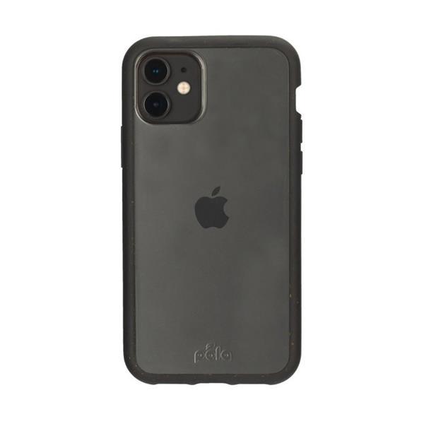 Pela Clear - Ympäristöystävällinen kotelo iPhone 11 - musta Black