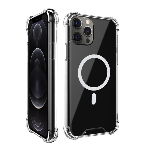 ShockProof Magsafe -kuori iPhone 13 Prolle - läpinäkyvä Transparent