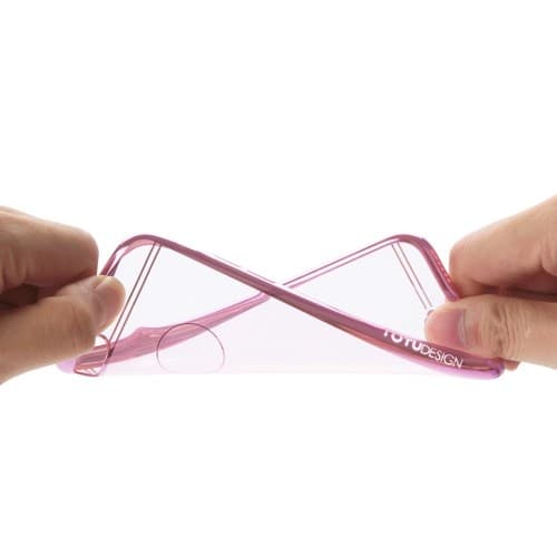 ToTu Simple Series Electroplating Flexi Skal till Apple iPhone 6(S) Plus - Rose Roséguld