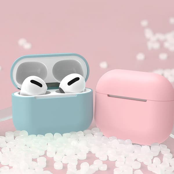 Blød silikone etui til AirPods 2/AirPods 1 - Blå Blå