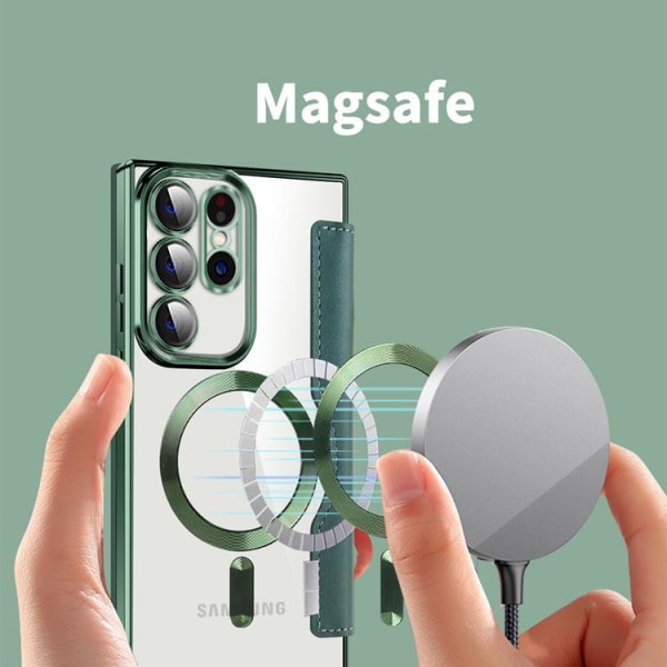 BOOM Galaxy S23 Ultra Magsafe lompakkokotelo RFID Flip - Sapphire