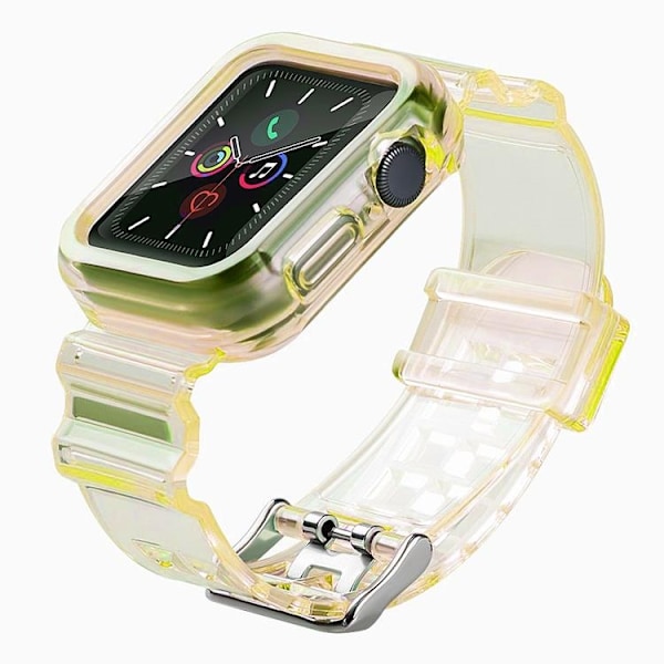 Armband kompatibelt med Apple Watch 3 / 2 42mm - Gul Gul