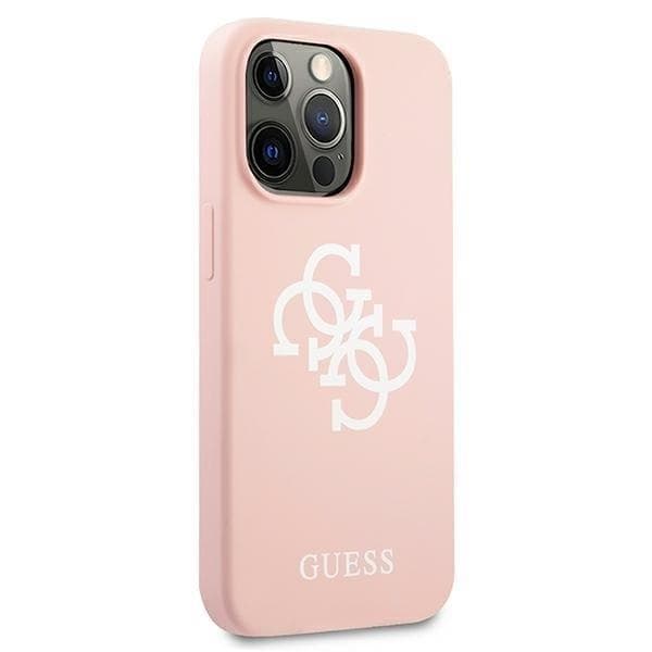 Guess Silikone Logo Taske til iPhone 13 Pro - Lyserød Pink