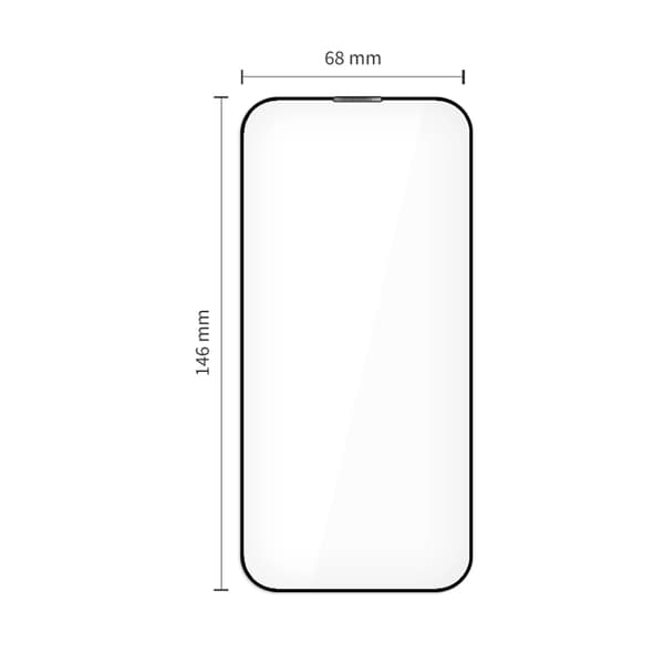 [2-Pack] Tech-Protect iPhone 17 Pro Max hærdet glas Skærmbeskytter - Sort Svart