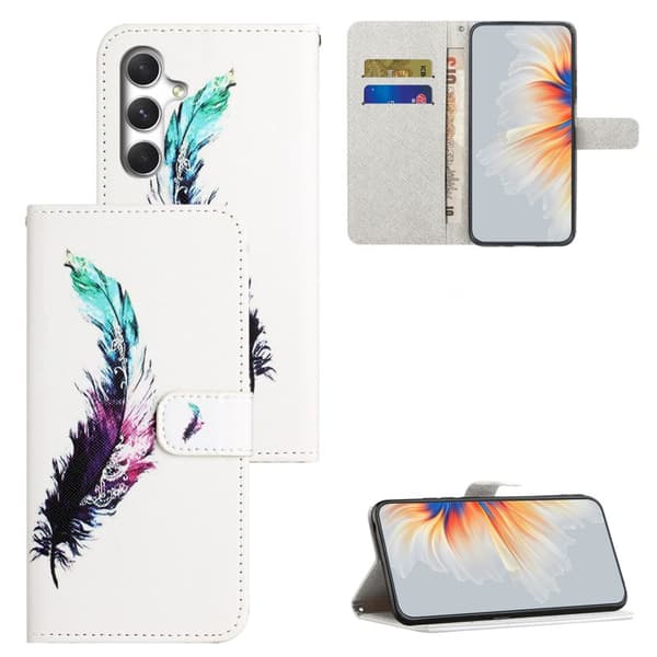 Plånboksfodral för Samsung Galaxy S26 Plus Konstläder - Fjäder