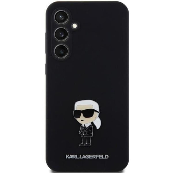 Karl Lagerfeld Galaxy S23 FE Mobilskal Silikon Ikonik Metal Pin Svart