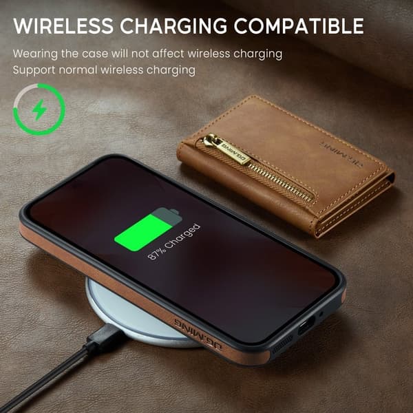 DG.MING M5 Series Mobilskal till Google Pixel 9 Pro Magnetiskt Konstläder Brun