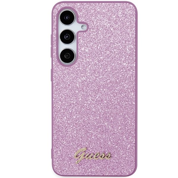 Guess Galaxy S24 Plus Glitter Script - Lila