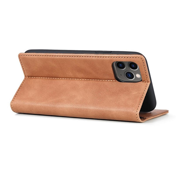 LC.IMEEKE iPhone 11 Plånboksfodral i Konstläder - Brun