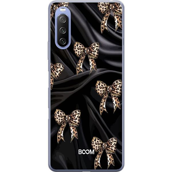 Mobilcover til Sony Xperia 10 III Lite med Leopard Bow