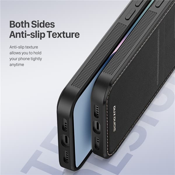 Dux Ducis iPhone 14 Plus -puhelinkotelo Magsafe korttitasku Rafi Black