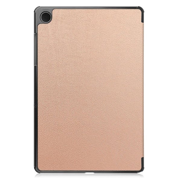 Galaxy Tab A9 Plus Fodral Tri-Fold KonstLäder Roséguld