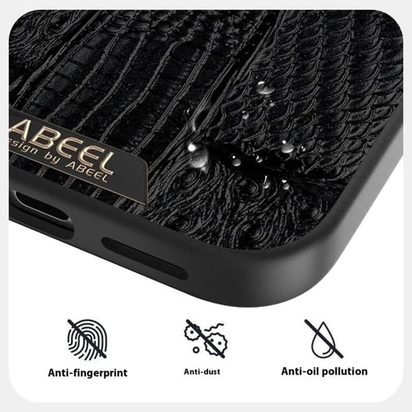 ABEEL Mobilskal till iPhone 17 MagSafe Äkta Läder Grön