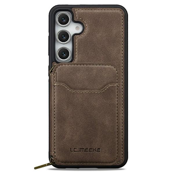 LC.IMEEKE Plånboksfodral för Samsung Galaxy S26 Plus Magnetiskt PC + TPU - Kaffe
