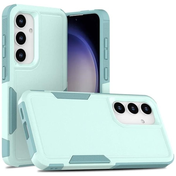Galaxy S24 Plus Mobilskal Stöttåligt - Ljusblå