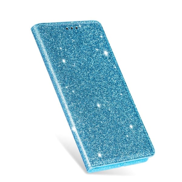 Kimalteleva lompakkokotelo iPhone 13 Mini - sininen Blue