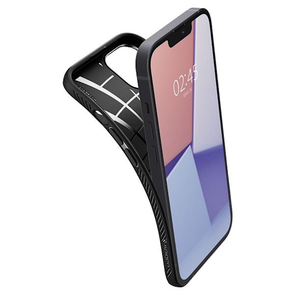 Spigen Liquid Air Mobilskal iPhone 13 - Matte Svart Svart