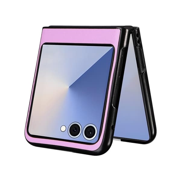 Mobilskal till Galaxy Z Flip7 PU Läder Protective - Lila Lila