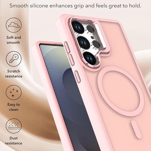Mobilskal till Galaxy S25 Ultra MagSafe Kickstand - Rosa Rosa