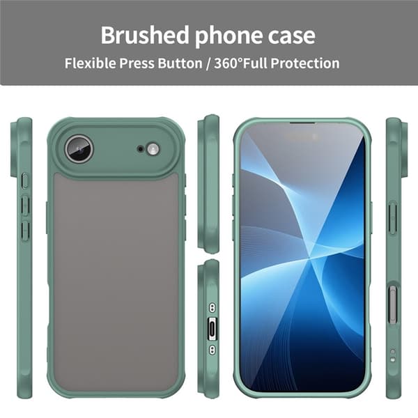 Mobilskal till iPhone Air Frostade krockkuddar Drop Proof - Grön Grön
