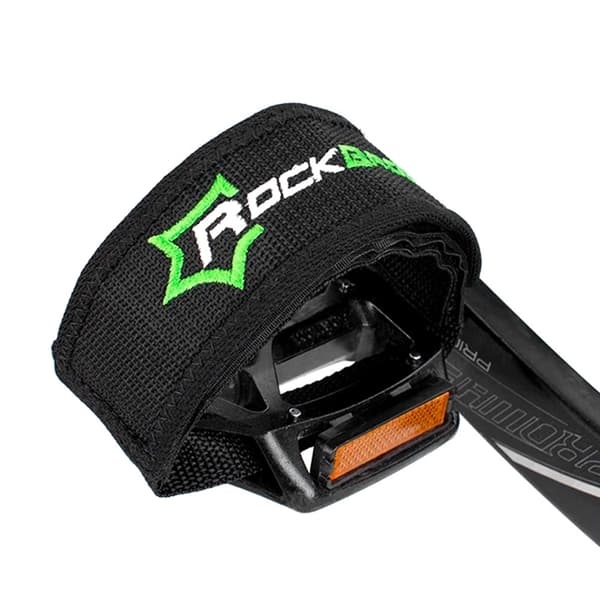 Rockbros cykelpedalremme - Sort Svart