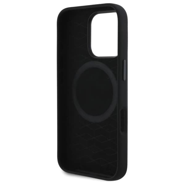 BMW Mobilskal till iPhone 16 Pro Max MagSafe Silikon Cut Tricolor Lines Svart