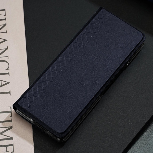 Dux Ducis Galaxy Z Fold 5 lompakkokotelo Bril, nahkainen läppä - sininen