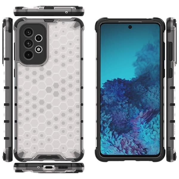 Galaxy A73 Skal Honeycomb Armored - Transparent Transparent