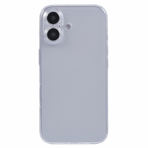 X-LEVEL Mobilskal till iPhone 16 Matte TempeRöd Glass TPU Transparent