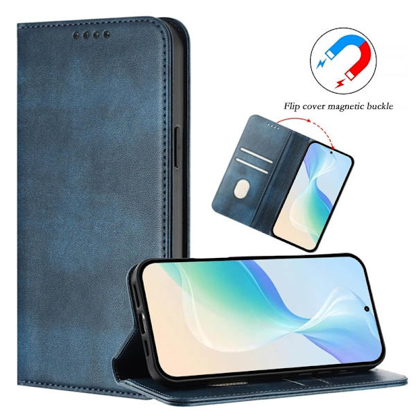 Samsung Galaxy S26 Ultra Plånboksfodral Konstläder RFID Skydd - Blå