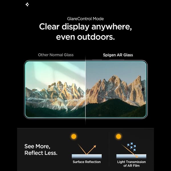 Spigen [2-Pack] Skärmskydd Härdat Glas För Galaxy S26 - Clear Transparent