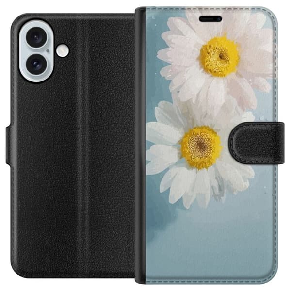 Apple iPhone 16 Plus tegnebog med sommerblomster