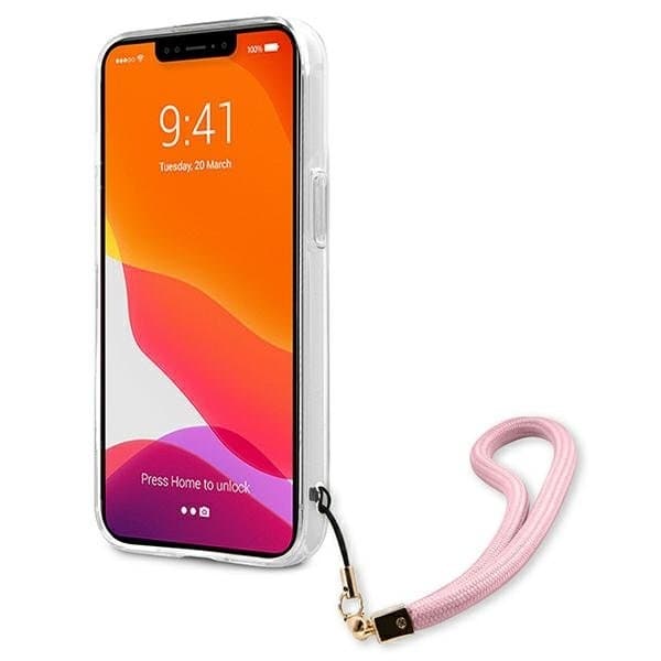 Guess Camo Strap Collection Skal iPhone 13 Pro / 13 - Rosa Rosa
