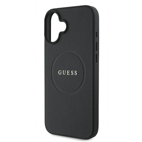 Guess Telefontaske til iPhone 16 Magsafe Kornet Ring - Sort Black