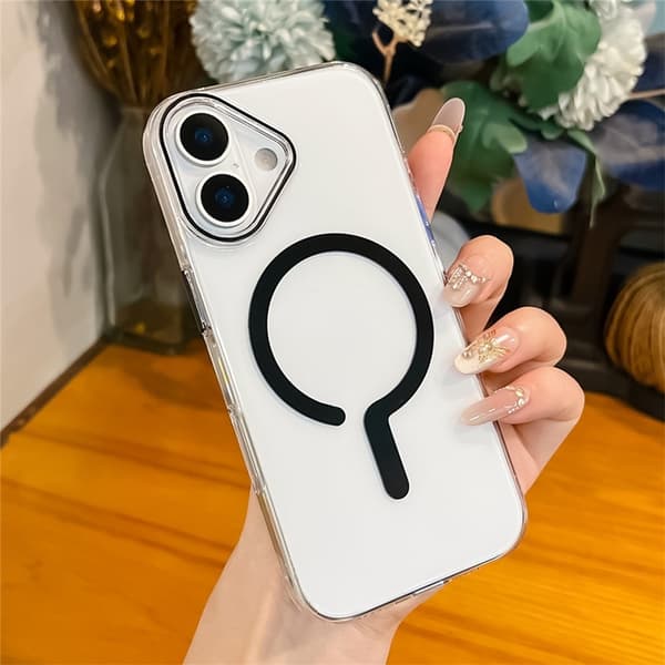 Mobilskal till iPhone 17 MagSafe TPU + PC - Svart Svart