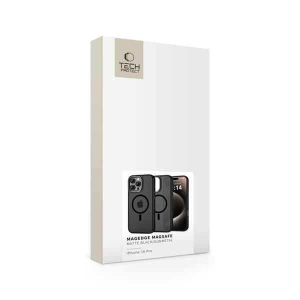 Tech-Protect Mobilskal till iPhone 16 Pro Magsafe Magedge - Gunmetal Svart