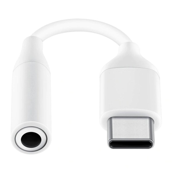 Samsungin 3,5 mm:n miniliitäntä USB-C-kuulokeadapteriin - valkoinen
