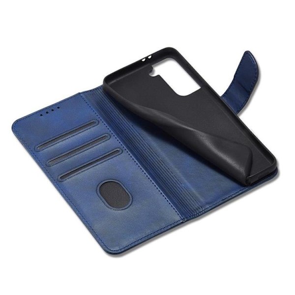 Magnet Elegant Flip Fodral Galaxy S22 Plus - Blå