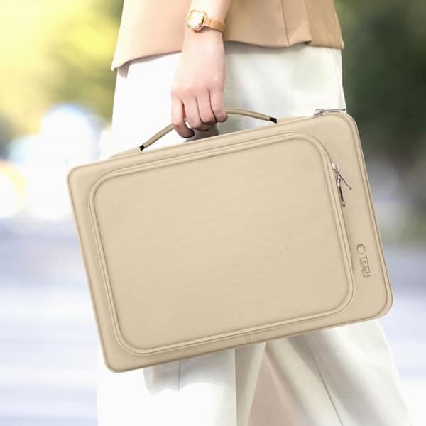Tech-Protect Taske til bærbar computer 13"-14" Basic - Ørkenbeige Beige