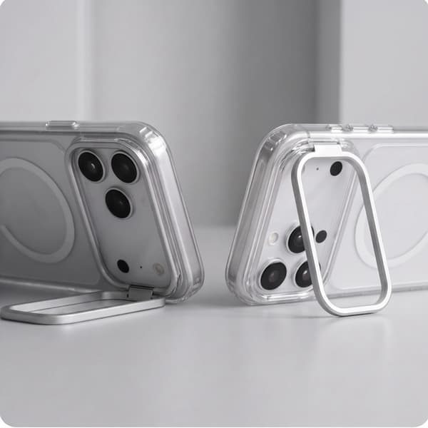 Tech-Protect Mobilskal För iPhone 18 Pro Max Magsafe Magstand - Clear
