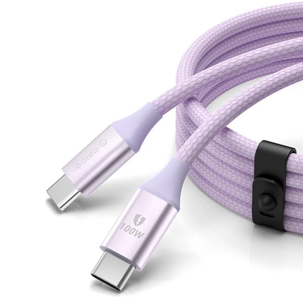 Orico USB-C Till USB-C Kabel 100W 5A 1m CDX - Lila Lila