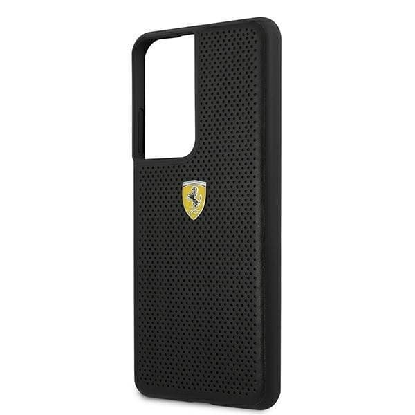 Ferrari Cover Galaxy S21 Ultra On Track Perforeret - Sort Black
