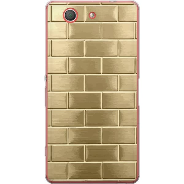 Telefontaske til Sony Xperia Z3 Compact med gyldne mursten