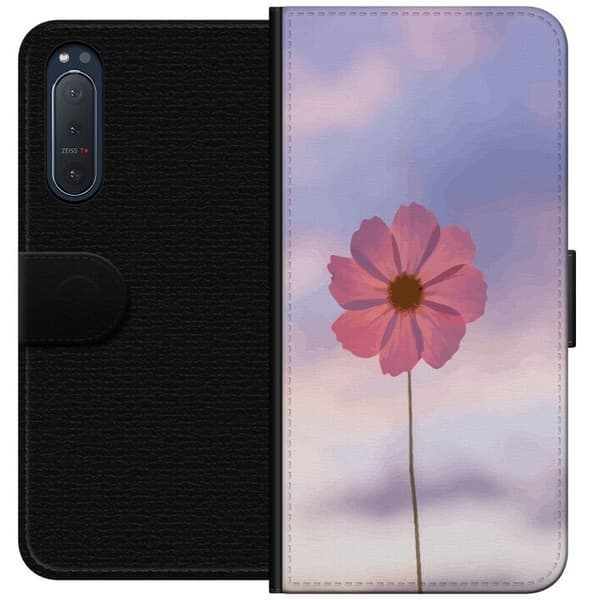 Plånboksfodral till Sony Xperia 5 II med Rosa blomma