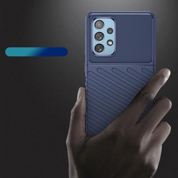 Galaxy A73 Thunder Flexible Skal - Blå Blå