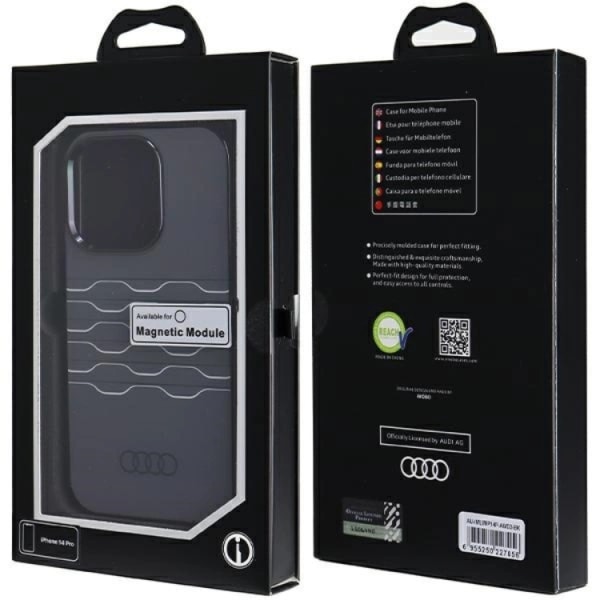 Audi iPhone 14 Pro mobiilikotelo Magsafe IML - musta