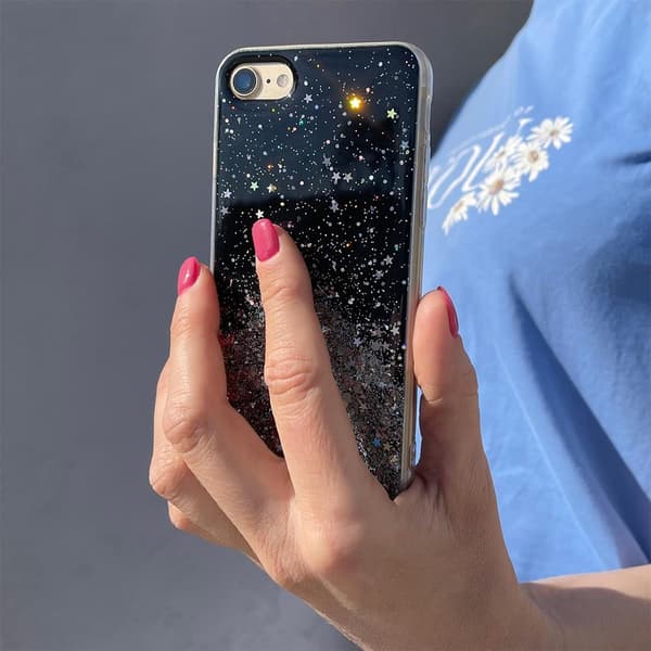 Wozinsky Galaxy A72 4G/5G Cover Star Glitter - Sort Svart