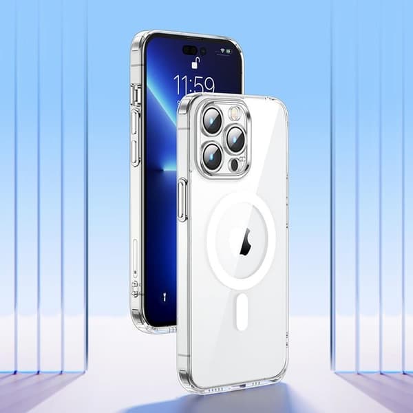 Joyroom iPhone 14 Plus Skal 14D MagSafe Magnetic - Transparent Transparent