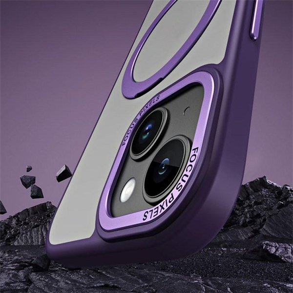 iPhone 15 Plus Mobilskal Magsafe Kickstand - Svart Svart